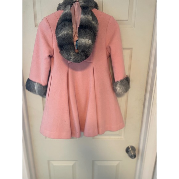 Trilogi Collection Pink Trim Coat with Matching Hat & Muff Set - Picture 10 of 16